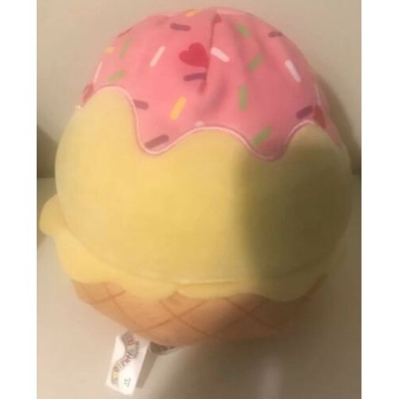 NEW 8” “Clara the Ice Cream Sundae” Kellytoy Squishmallow Squeezable Plush! - Picture 2 of 2